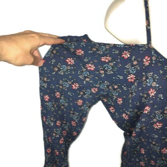 Lovesick Women's Size 00 Romper Open Shoulder Elastic Waist Festival Boho Floral - Picture 4 of 6